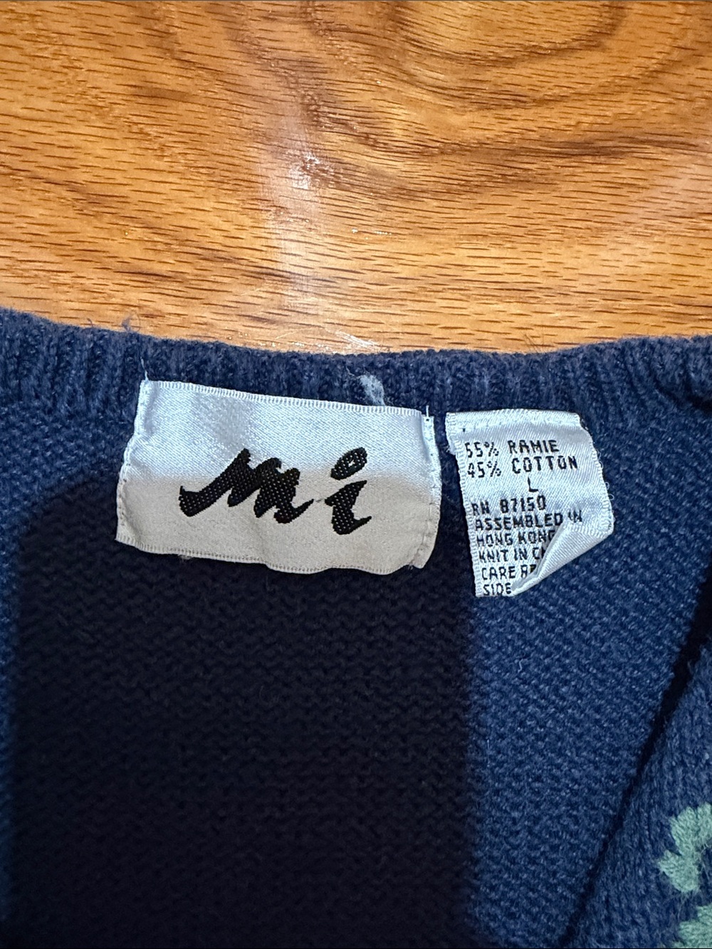 Mi Vintage Cropped Button Up Floral Sweater Vest-Size L - Picture 2 of 11